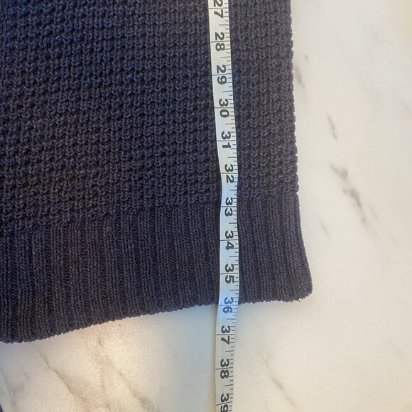 Jason Wu Waffle Knit Gray Oversized Long Sleeve Cardigan With Belt Size M Cozy - Picture 9 of 10